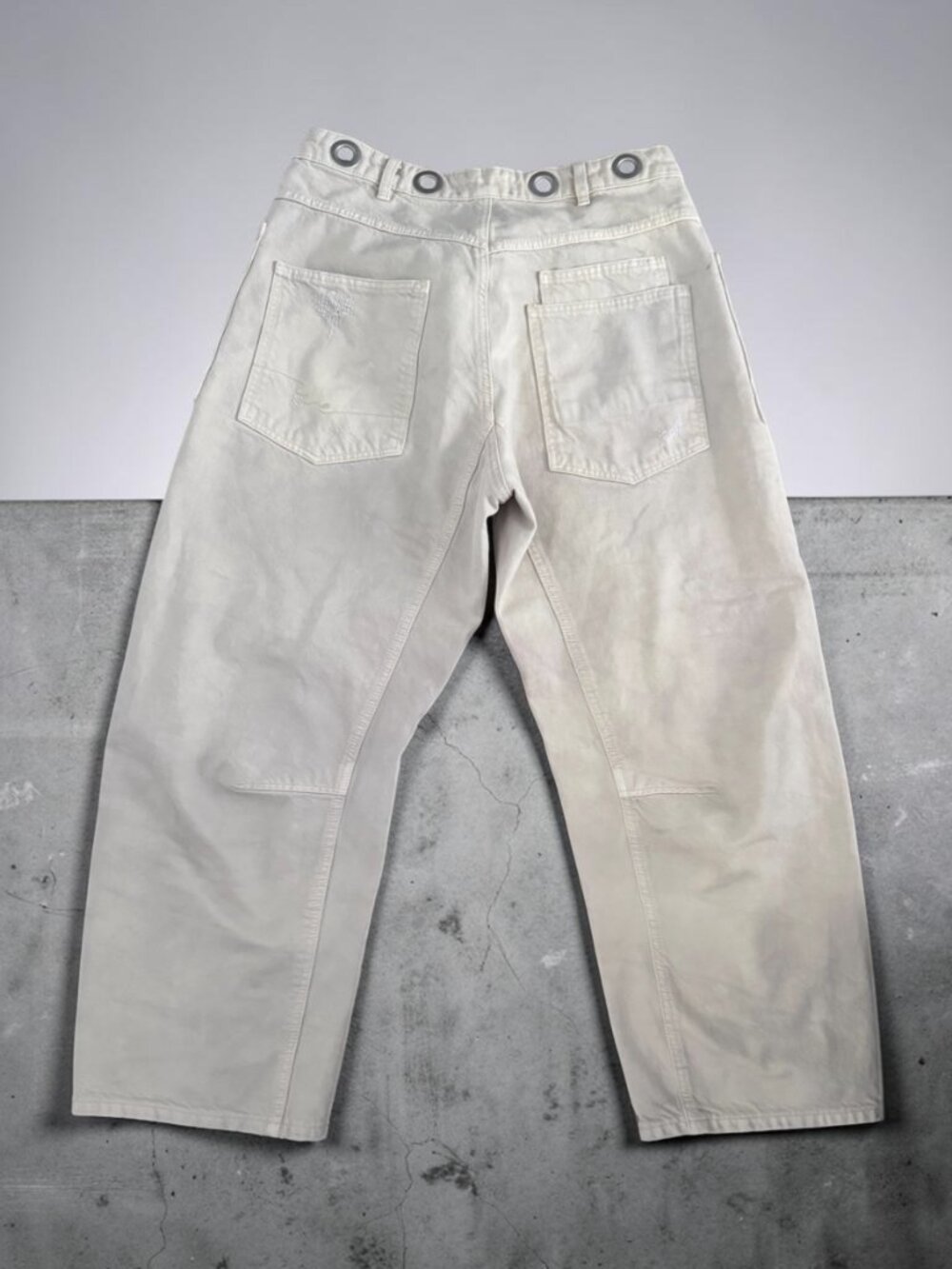 We The Free Distressed Utility Pants – Grommet Waist – Size 30 - Picture 3 of 6